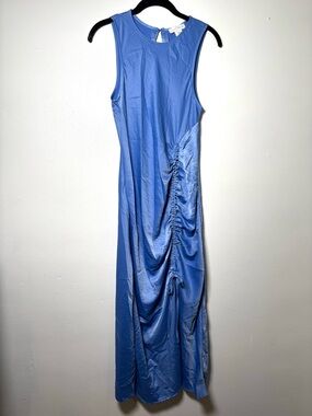 House of Harlow 1960 Blue Sleeveless Ruched Maxi Dress